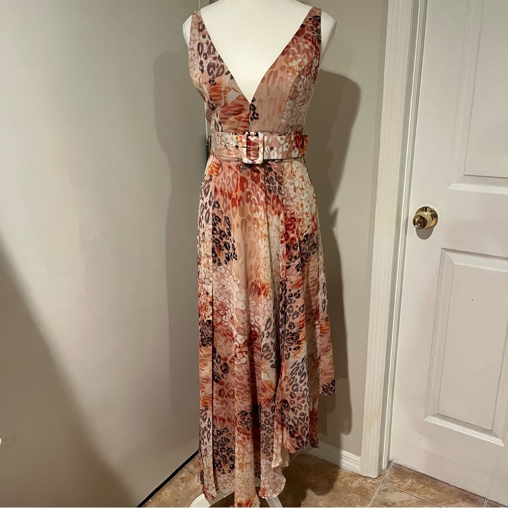 Marciano by Guess Elegant Multicolor V-Neck Dress
